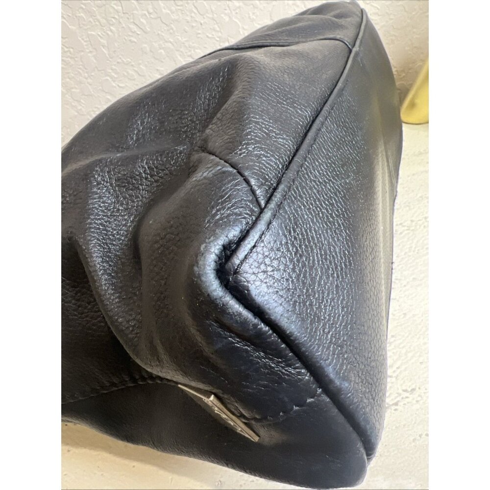 Kooba Classic Black Genuine Leather Hobo Style Tote Bag Hand Bag - Picture 6 of 16
